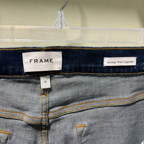 FRAME Ali High Rise Cigarette Denim Jeans Women’s Size 31 - Picture 3 of 4
